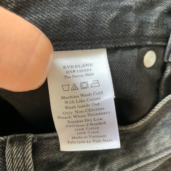 ❌Everlane The Denim Skirt Jean mini washed black - Picture 11 of 11